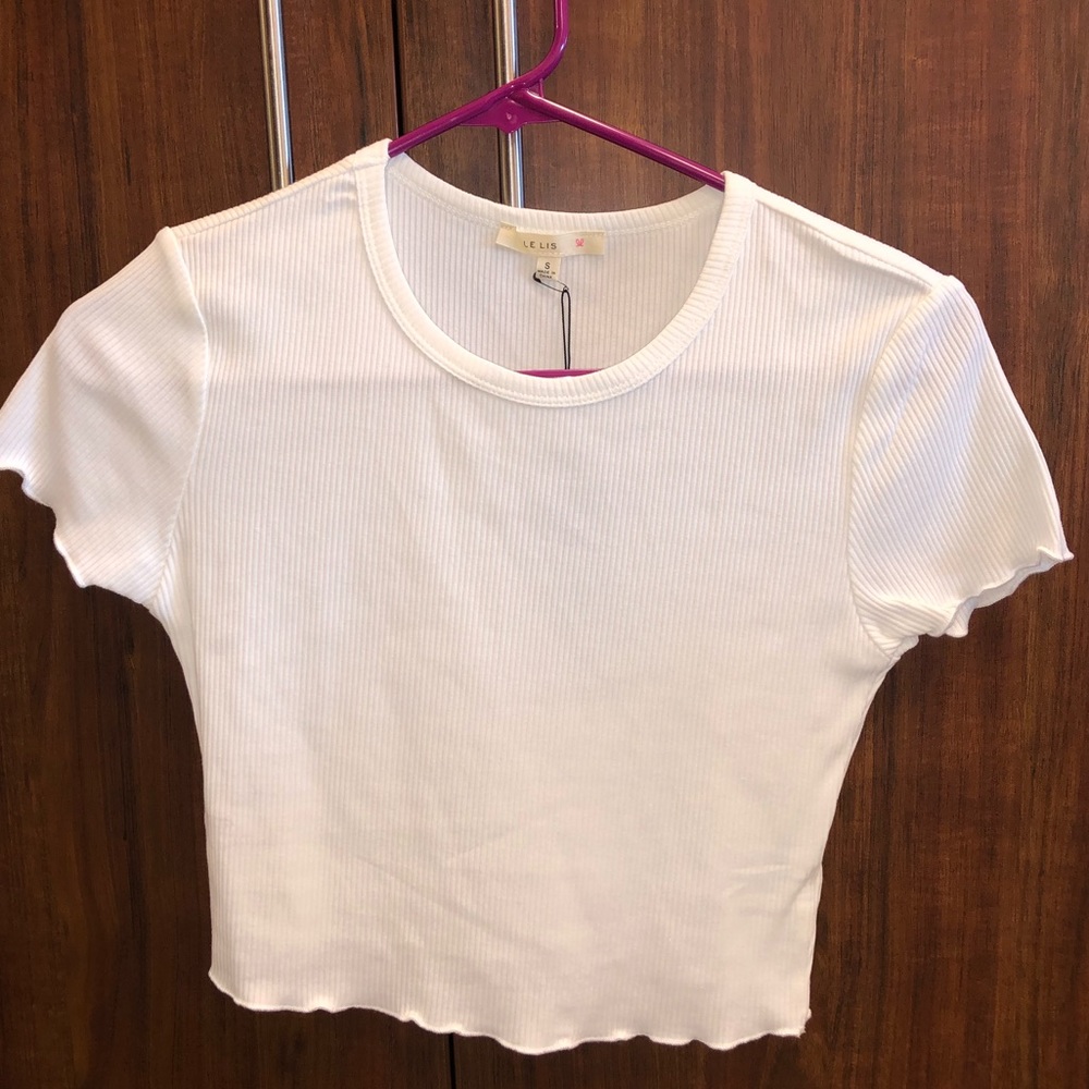 White crop top